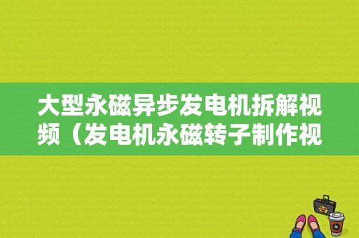 大型永磁异步发电机拆解视频（发电机永磁转子制作视频）-图1