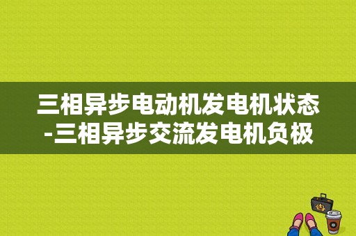 三相异步电动机发电机状态-三相异步交流发电机负极-图1