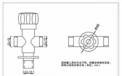 冷热水阀的原理图 冷热水系统图脚踏阀图纸符号