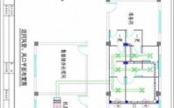 水电标准层冷热水系统图_水电标准尺寸定位图