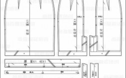 西服裙款式图结构图