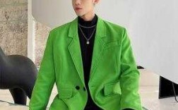 西服韩版绿色男装品牌_绿色西服好看吗