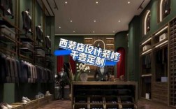 高端西服定制店装修风格