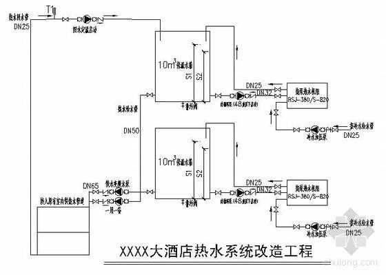 酒店冷热水系统设计图-酒店冷热水系统设计-图1