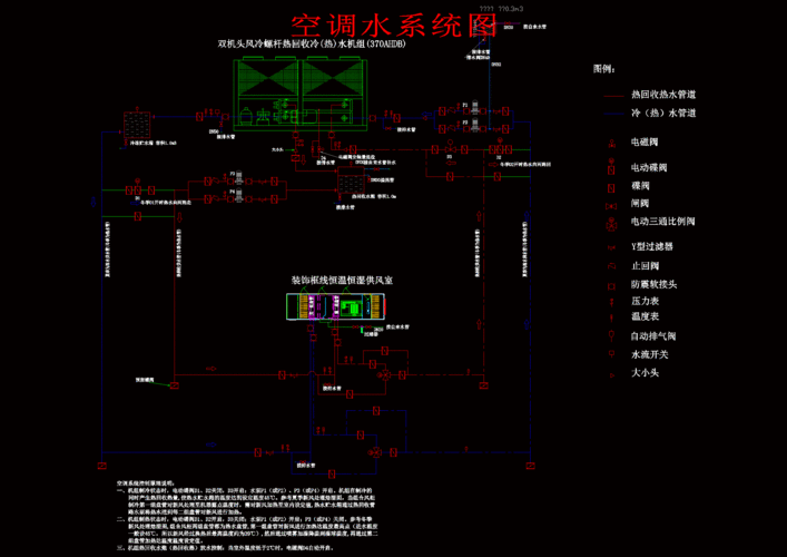 空调水冷热水-空调冷热水系统工作原理图解-图1