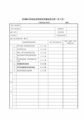 空调制冷系统安装检验批质量验收记录-空调冷热水系统安装检验批-图2