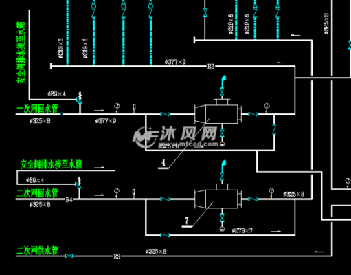 冷热水系统图纸,冷热水系统图怎么看 -图3