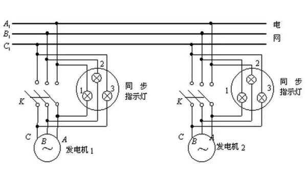 普通异步发电机并网接线图-图1