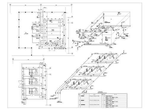 楼顶安装冷热水系统图纸-图3