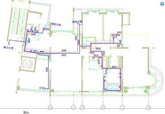 装修冷热水系统图纸怎么看_冷热水图纸怎么标记-图3