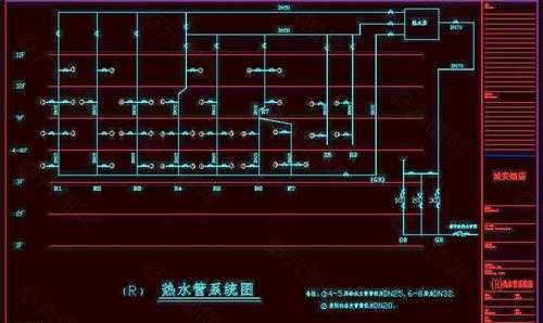 商用浴室装修效果图-商业洗浴冷热水系统图-图2