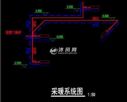 别墅热水系统最佳方案 别墅采暖冷热水系统图纸-图1