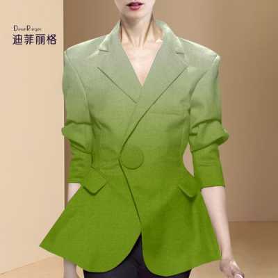 绿色西服图片女款 中牌绿色西服品牌介绍-图3