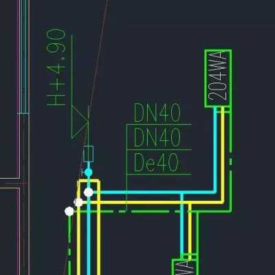 cad冷热水系统图怎么生成,cad冷热水管走向图 -图2
