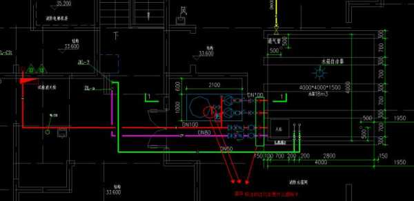 cad冷热水系统图怎么生成,cad冷热水管走向图 -图3
