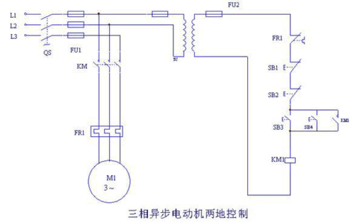 三相交流异步发电机接线图_三相交流异步电机控制线路图-图3