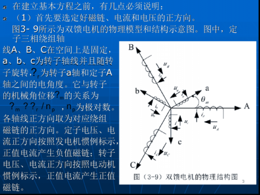 双馈异步风力发电机的运行原理-双馈异步风力发电机组的数学模型-图1