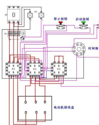 三相异步电动机控制电路实物图-图1