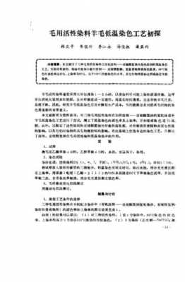 毛用活性染料羊毛染色,活性染料染羊毛工艺 -图2