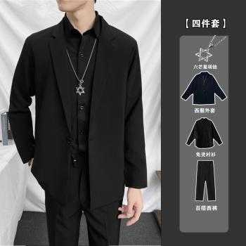 黑西服设计师品牌介绍图片（黑西服怎么搭配好看图片男）-图1