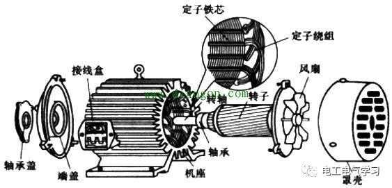 发电机和三相异步电动机的结构区别-发电机和三相异步电动机-图2