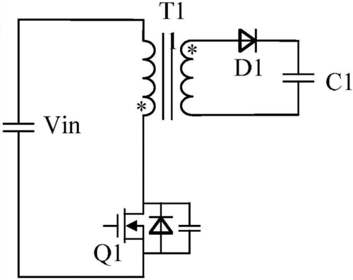 单端反激式变换电路 单向反激式异步发电机-图3