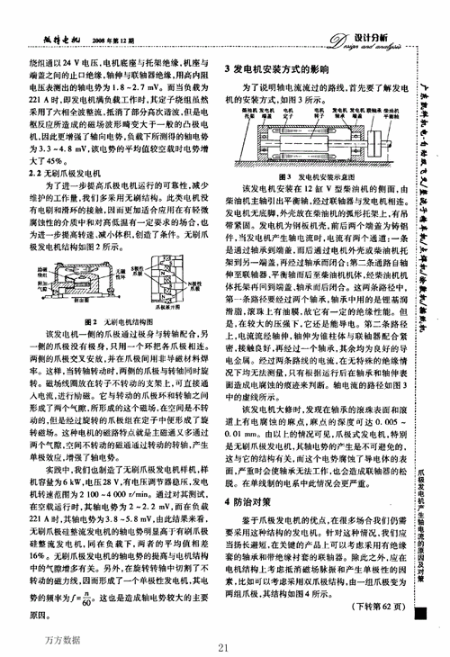 发电机轴电流过大原因分析-异步发电机轴电流预防措施-图3