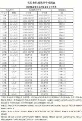 异步发电机轴承型号规格（异步发电机轴承型号规格表）-图1