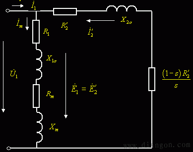  异步发电机等效模型「异步发电机等效电路」-图2