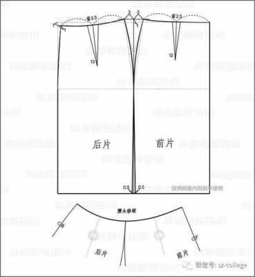 西服裙款式图结构图-图3