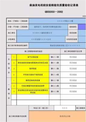 发电机验收标准 异步发电机安装检验批资料-图2